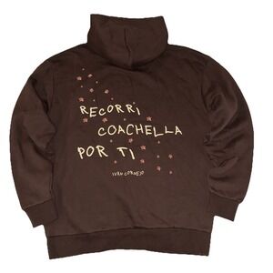 Ivan Cornejo Hoodie L Brown Astronaut Coachella'25 Exclusive NEW *spot